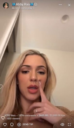 Abby Rao, Thicc Blonde Teasing Her Hot Body In The Bathroom Live Stream Video Leaked SD 720p - 2025